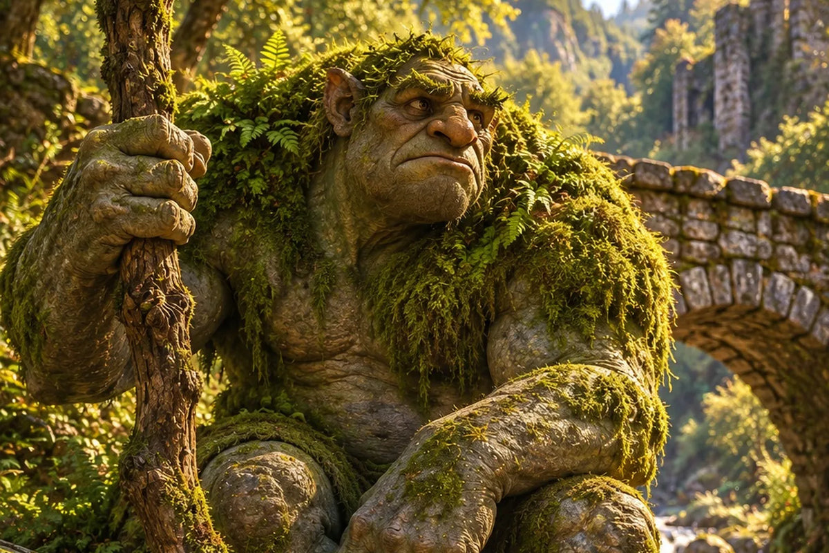 The Mossback Troll, an illustration from inside the book