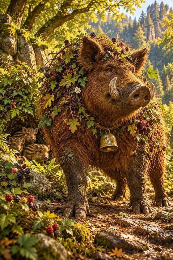 Briarbristle Boar, an illustration from the Remarkable Encounters Manual