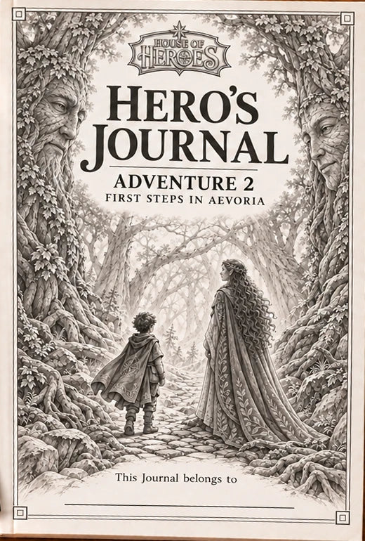 Cover of the Hero's Journal for Adventure 2, First Steps in Aevoria
