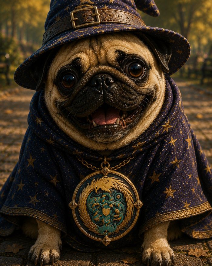 Chester the wizard pug
