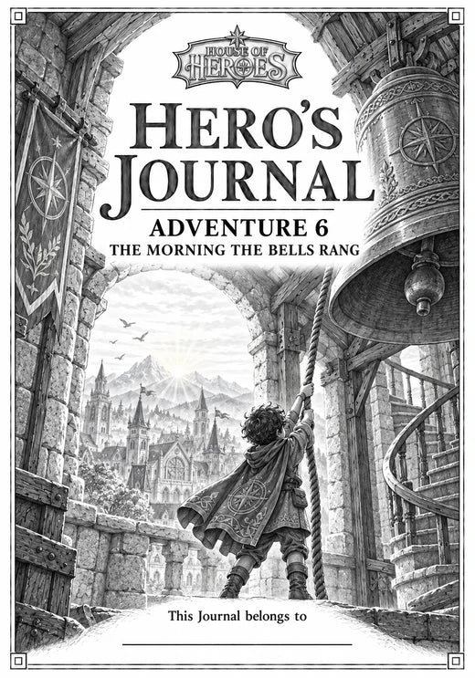 Cover of the Hero's Journal for Adventure 6, The Morning the Bells Rang