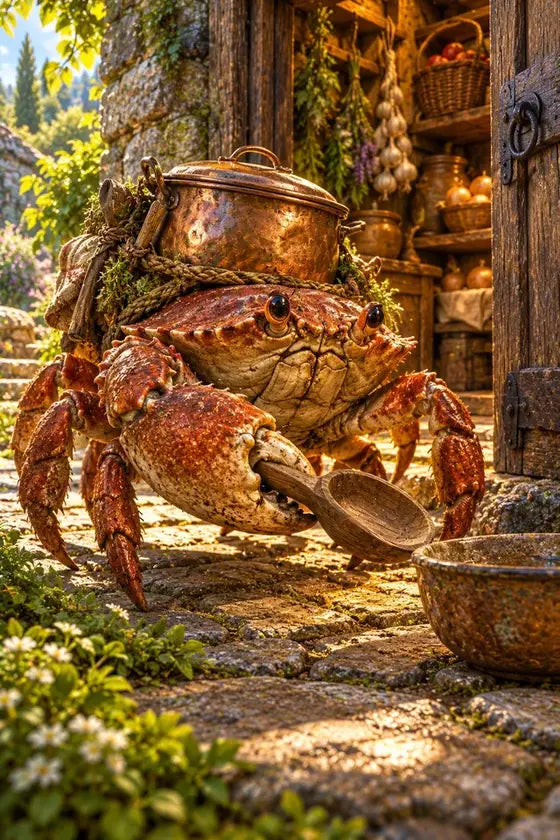 Copperpot Crab, an illustration from the Remarkable Encounters Manual