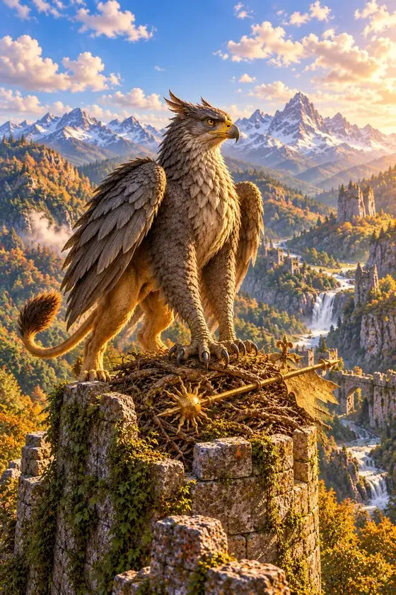 Cragwing Griffin, an illustration from the Remarkable Encounters Manual
