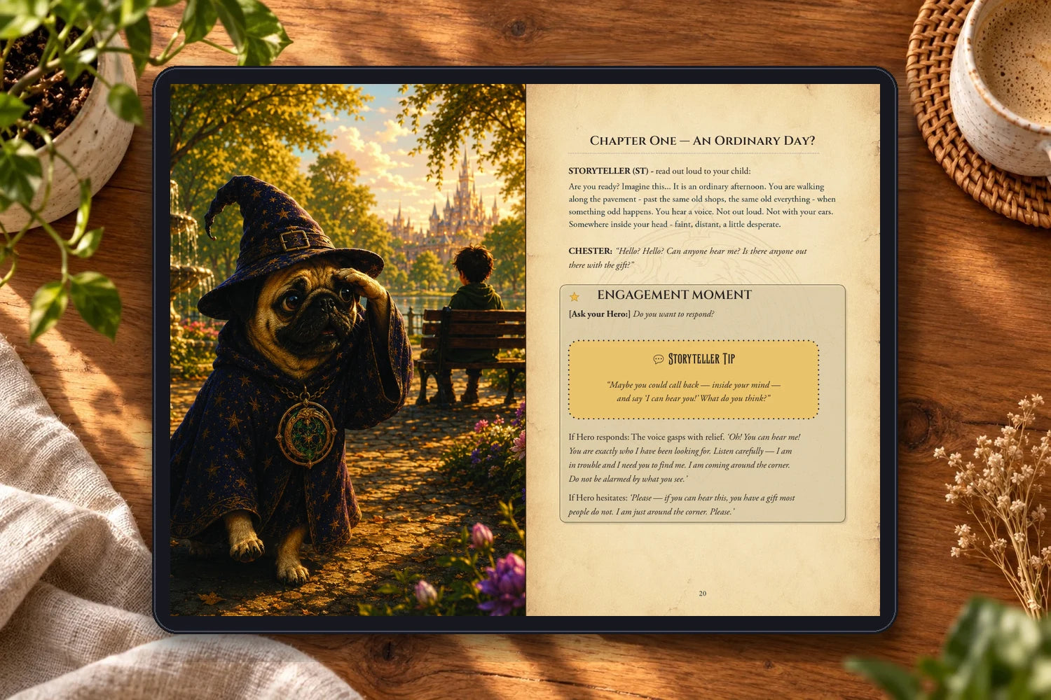 Chapter One of Adventure 1, A Wizard In Distress!, with Chester