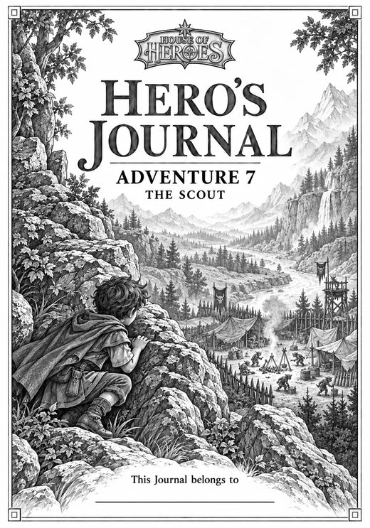 Cover of the Hero's Journal for Adventure 7, The Scout